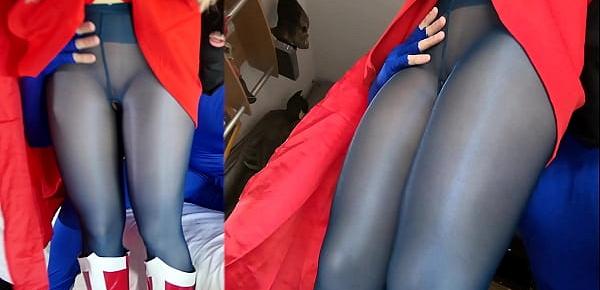  Gabi Gold Supergirl fucked with pantyhose